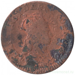 Монета. Франция. 1 лиард 1656 год. (C). Людовик XIV.   