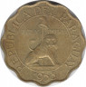 Монета. Парагвай. 25 сентимо 1953 год. ав.