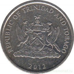 Монета. Тринидад и Тобаго. 10 центов 2012 год.