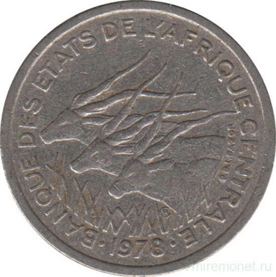 Монета. Центральноафриканский экономический и валютный союз (ВЕАС). 50 франков 1978 год. (Габон - D).