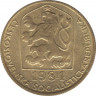  Монета. Чехословакия. 20 геллеров 1984 год. ав.