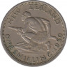 Монета. Новая Зеландия. 1 шиллинг 1950 год. ав.