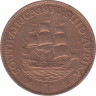 Монета. Южно-Африканская республика (ЮАР). 1 пенни 1932 год. ав.