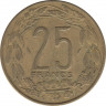 Монета. Центральноафриканский экономический и валютный союз (ВЕАС). 25 франков 1978 год. рев.