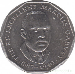 Монета. Ямайка. 50 центов 1987 год.