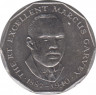 Монета. Ямайка. 50 центов 1987 год. ав.