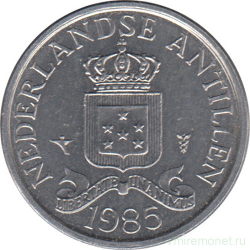 Монета. Нидерландские Антильские острова. 1 цент 1985 год.