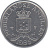 Монета. Нидерландские Антильские острова. 1 цент 1985 год. ав.