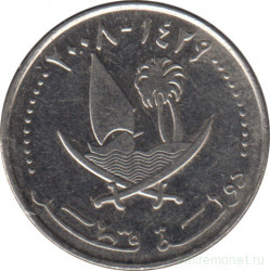 Монета. Катар. 25 дирхамов 2008 год. Магнитная.