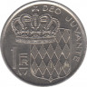 Монета. Монако. 1 франк 1976 год. рев.