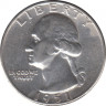 Монета. США. 25 центов 1951 год. ав.