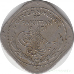 Монета. Пакистан. 2 анны 1951 год.
