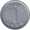 Монета. Южная Корея. 1 вона 1985 год. ав.