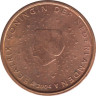 Монета. Нидерланды. 2 цента 2004 год. ав.