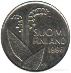 Монета. Финляндия. 10 пенни 1996 год.