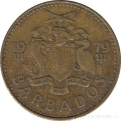 Монета. Барбадос. 5 центов 1979 год.