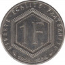 Монета. Франция. 1 франк 1988 год. 30 лет Пятой Республике.