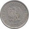 Аверс. Монета. Польша. 1 злотый 1973 год.