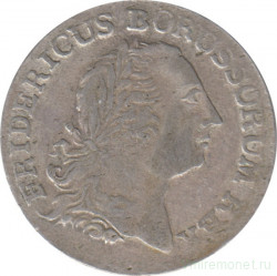 Монета. Пруссия (Германия). 1/6 талера 1764 год. Монетный двор - Берлин (А).