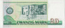 Банкнота. Германия. ГДР. 20 марок 1975 год. (6 цифр). Тип 29а. ZH серия замещения. рев.