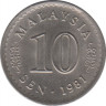 Монета. Малайзия. 10 сен 1981 год. ав.