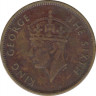 Монета. Гонконг. 10 центов 1948 год. рев.