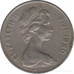 Монета. Фиджи. 20 центов 1980 год.