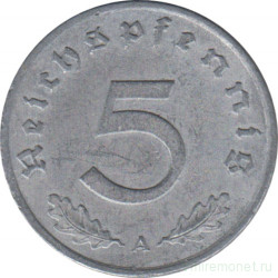 Монета. Германия. Третий Рейх. 5 рейхспфеннигов 1941 год. Монетный двор - Берлин (А).