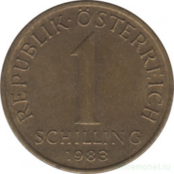 Монета. Австрия. 1 шиллинг 1983 год.