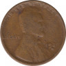Монета. США. 1 цент 1929 год .(S). ав.