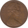 Монета. Австралия. 2 цента 1977 год. ав.