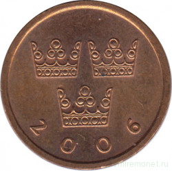 Монета. Швеция. 50 эре 2006 год.