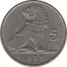 Монета. Бельгия. 5 франков 1938 год. BELGIQUE-BELGIE. ав.