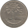 Монета. Гватемала. 5 сентаво 1970 год. рев.