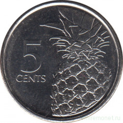 Монета. Багамские острова. 5 центов 2016 год.