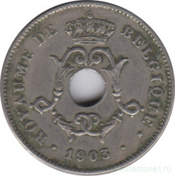 Монета. Бельгия. 10 сантимов 1903 год. BELGIQUE.