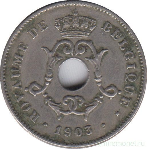 Монета. Бельгия. 10 сантимов 1903 год. BELGIQUE.