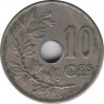 Монета. Бельгия. 10 сантимов 1903 год. BELGIQUE. рев.