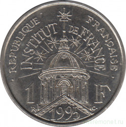 Монета. Франция. 1 франк 1995 год. 200 лет Институту Франции.