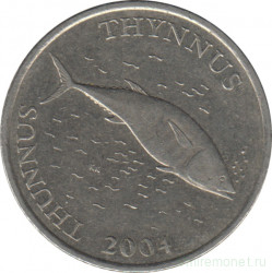 Монета. Хорватия. 2 куны 2004 год.