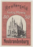 Бона. Нотгельд. Германия. Город Нюбранденбург. 50 пфеннигов 1922 год. Вариант 935.1.3. ав.