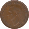 Монета. Австралия. 1/2 пенни 1942 год. I. рев.