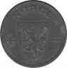 Монета. Норвегия. 50 эре 1941 год. Цинк. рев.
