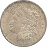 Аверс. Монета. США. 1 доллар 1921 год. Монетный двор D.