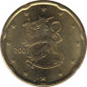 Монеты. Финляндия. 20 центов 2001 год. ав.