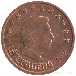Монета. Люксембург. 2 цента 2014 год.  