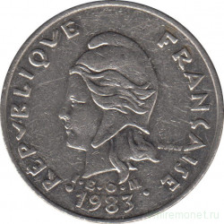 Монета. Новая Каледония. 20 франков 1983 год.