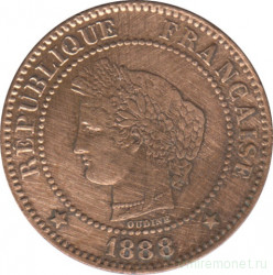 Монета. Франция. 2 сантима 1888 год. А.