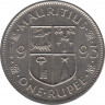 Монета. Маврикий. 1 рупия 1993 год. ав.