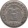 Монета. Эквадор. 20 сентаво 1971 год. ав.